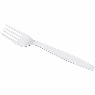 Karat Wrapped Fork, Heavy-Weight/White (U3530W)