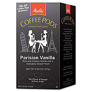 Melitta Coffee Pods, Parisian Vanilla, 18 Pods/Box (75411)