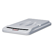 Rubbermaid Commercial SLIM JIM CONFIDENTIAL DOCUMENT RETROFIT LID KIT, 20.5W X 11.38D X 2.25H, GRAY (9W16GY)