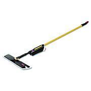 Rubbermaid Commercial Light Commercial Spray Mop, 18" Blue Head, 52" Steel Handle (3486108)