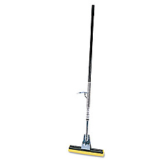 Rubbermaid Commercial Steel Sponge Mop, 12" Yellow Cellulose Sponge Head, Bronze Steel Handle (6435BZE)