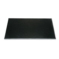 AbilityOne 7220015826248, SKILCRAFT 3-Mat Entry System Scraper Mat, 36 x 72, Black