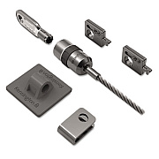 Kensington Desktop and Peripherals Locking Kit, 8ft Steel Cable, Two Keys (64615)