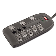 Innovera Surge Protector, 8 Outlets, 6 ft Cord, 2160 Joules, Black (IVR71656)
