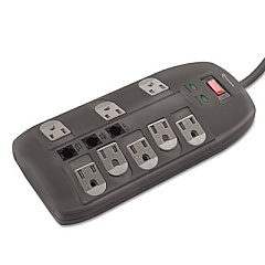 Innovera Surge Protector, 8 Outlets, 6 ft Cord, 2160 Joules, Black (IVR71656)