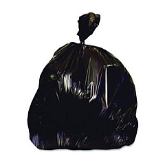 Heritage Reprocessed Resin Can Liners, 33 gal, 1.5 mil, 33" x 39", Black, 100/Carton (X6639AK)