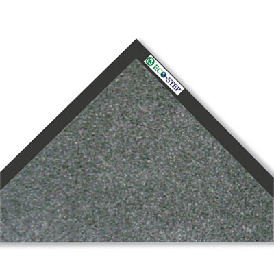 Crown EcoStep Wiper Mat, Rectangular, Charcoal Gray Cut Pile Surface, 48" x 72" (ET0046CH)