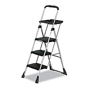 COSCO Max Work Platform, 55", 225 lb Capacity, 3 Steps, Steel, Black (11880PBLW1)