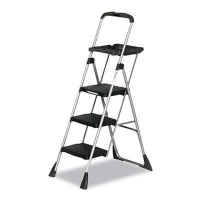 COSCO Max Work Platform, 55", 225 lb Capacity, 3 Steps, Steel, Black (11880PBLW1)