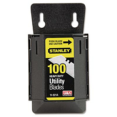 Stanley Wall Mount Utility Knife Blade Dispenser with Blades, 100/Pack (11921A)