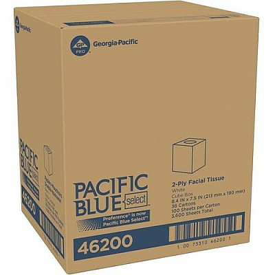 Pacific Blue Select Facial Tissue by GP Pro - Cube Box (46200)