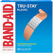 BAND-AID Tru-Stay Plastic Strips Adhesive Bandages (5635)