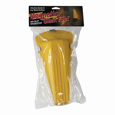 Giant Foot Magnetic Doorstop - Yellow (00967)