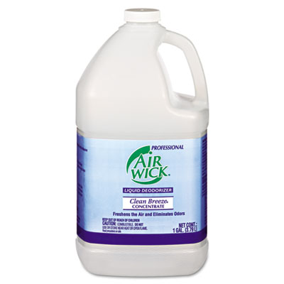Professional Air Wick Liquid Deodorizer, Clean Breeze, 1 gal Bottle, Concentrate (06732EA)