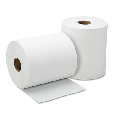 AbilityOne 8540015923323, SKILCRAFT Continuous Roll Paper Towel, 1-Ply, 8" x 600 ft, White, 12 Rolls/Box