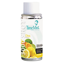 TimeMist 3000 Shot Micro Metered Air Freshener Refill, Citrus, 3 oz Aerosol Spray, 12/Carton (1042421)