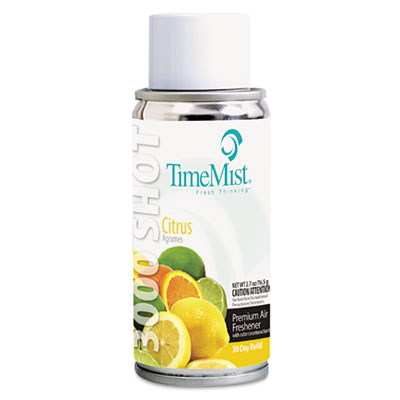 TimeMist 3000 Shot Micro Metered Air Freshener Refill, Citrus, 3 oz Aerosol Spray (1042421EA)