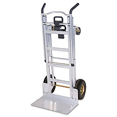 COSCO 3-in-1 Convertible Hand Truck, 800 lb to 1,000 lb Capacity, 21.06 x 21.85 x 48.03, Aluminum (12312ABL1E)