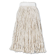 Boardwalk Cut-End Wet Mop Head, Cotton, #16, White, 12/Carton (2016CCT)