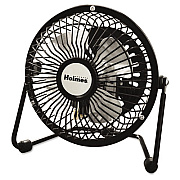 Holmes Mini High Velocity Personal Fan, One-Speed, Black (HNF0410ABM)