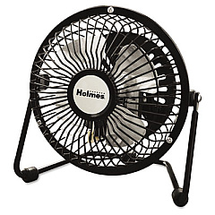 Holmes Mini High Velocity Personal Fan, One-Speed, Black (HNF0410ABM)