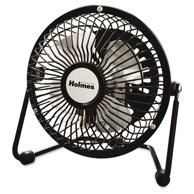 Holmes Mini High Velocity Personal Fan, One-Speed, Black (HNF0410ABM)