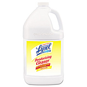 Professional LYSOL Brand Disinfectant Deodorizing Cleaner Concentrate, 1 gal Bottle, Lemon, 4/Carton (76334CT)