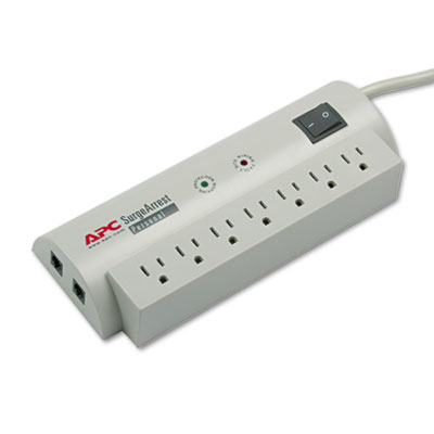 APC SurgeArrest Personal Power Surge Protector, 7 Outlets, 6 ft Cord, 240 Joules (PER7T)