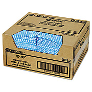 Chix Tough Towels, 13 1/4 x 24, Blue/White, 150/Carton (0312)