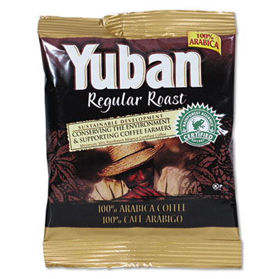 Yuban Regular Roast Coffee, 1.5 oz Packs, 42/Carton (866550)