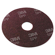 Scotch-Brite Surface Preparation Pad, 18" Diameter, Maroon, 10/Carton (SPP18)