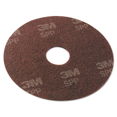 Scotch-Brite Surface Preparation Pad, 17" Diameter, Maroon, 10/Carton (SPP17)