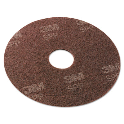 Scotch-Brite Surface Preparation Pad, 13" Diameter, Maroon, 10/Carton (SPP13)