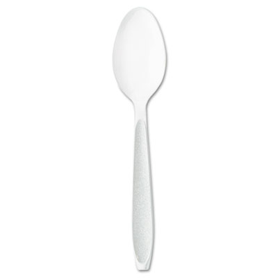 SOLO Impress Heavyweight Full-Length Polystyrene Cutlery, Spoon, Plastic, White, 1,000/Carton (HSWT0007)