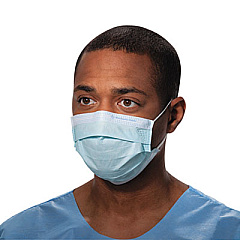 Kimberly-Clark Professional* Procedure Mask, Pleat-Style W/ear Loops, Blue, 500/carton (47080)