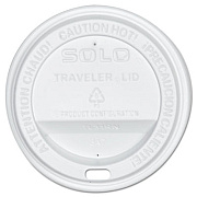 Dart Traveler Cappuccino Style Dome Lid, Fits 10 oz Cups, White, 300/Carton (OFTL310007)