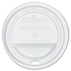 Dart Traveler Cappuccino Style Dome Lid, Fits 10 oz Cups, White, 300/Carton (OFTL310007)