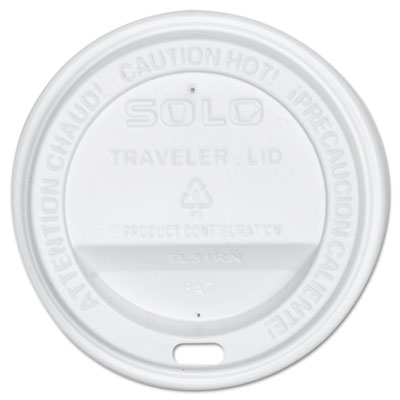 Dart Traveler Cappuccino Style Dome Lid, Fits 10 oz Cups, White, 300/Carton (OFTL310007)