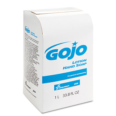 AbilityOne 8520015220838 GOJO SKILCRAFT Lotion Soap, Unscented, 1,000 mL Pouch, 8/Box