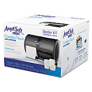 Georgia Pacific Professional Compact Tissue Dispenser and Angel Soft ps Tissue Start Kit, 10.13 x 6.75 x 7.13, Translucent Smoke (5679500)