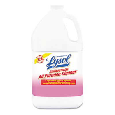 Professional LYSOL Brand ANTIBACTERIAL ALL-PURPOSE CLEANER CONCENTRATE, 1 GAL BOTTLE, 4/CARTON (74392CT)