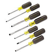 Klein Tools 7-Piece Cushion-Grip Screwdriver Set, Cabinet/keystone/phillips (85076)