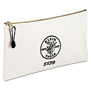 Klein Tools Utility Canvas Zipper Bag, 12 1/2"w X 7"h (5139)