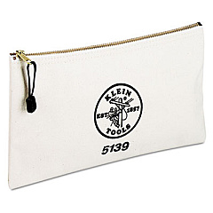 Klein Tools Utility Canvas Zipper Bag, 12 1/2"w X 7"h (5139)