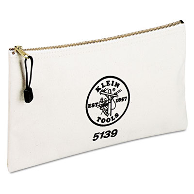 Klein Tools Utility Canvas Zipper Bag, 12 1/2"w X 7"h (5139)