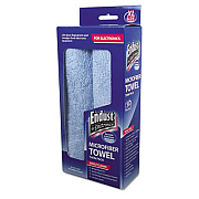 Endust for Electronics Extra-Large Microfiber Towels Twin-Pack, 15 x 15, Unscented, Blue, 2/Pack (11421)