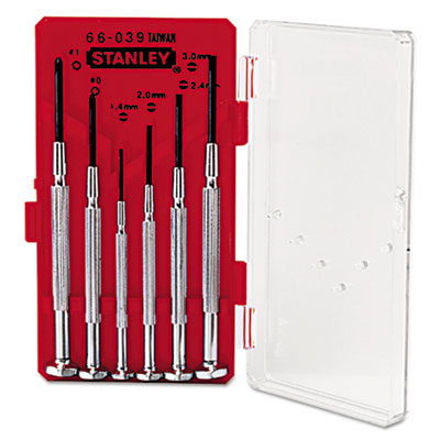 Stanley Tools 6-Piece Jeweler's Screwdriver Set (66039)
