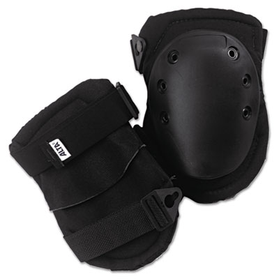 AltaLok Knee Pads, Fastener Closure, Neoprene/Nylon, Rubber, Black (50413)