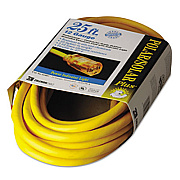 CCI Polar/Solar Indoor-Outdoor Extension Cord With Lighted End, 25ft, Yellow (01687)