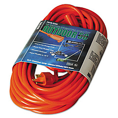 CCI Vinyl Outdoor Extension Cord, 50ft, 13 Amp, Orange (02308)